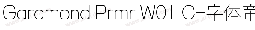 Garamond Prmr W01 C字体转换